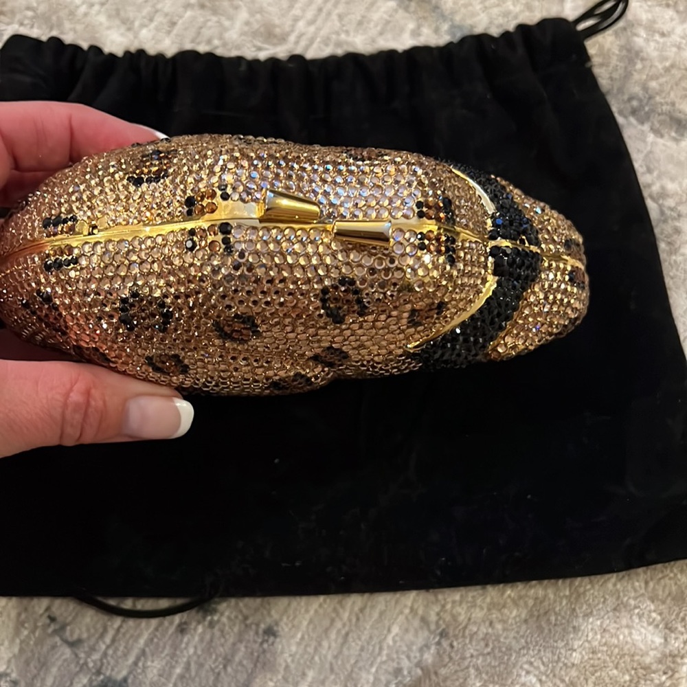 Leopard Rhinestone Clutch - Picture 4 of 10
